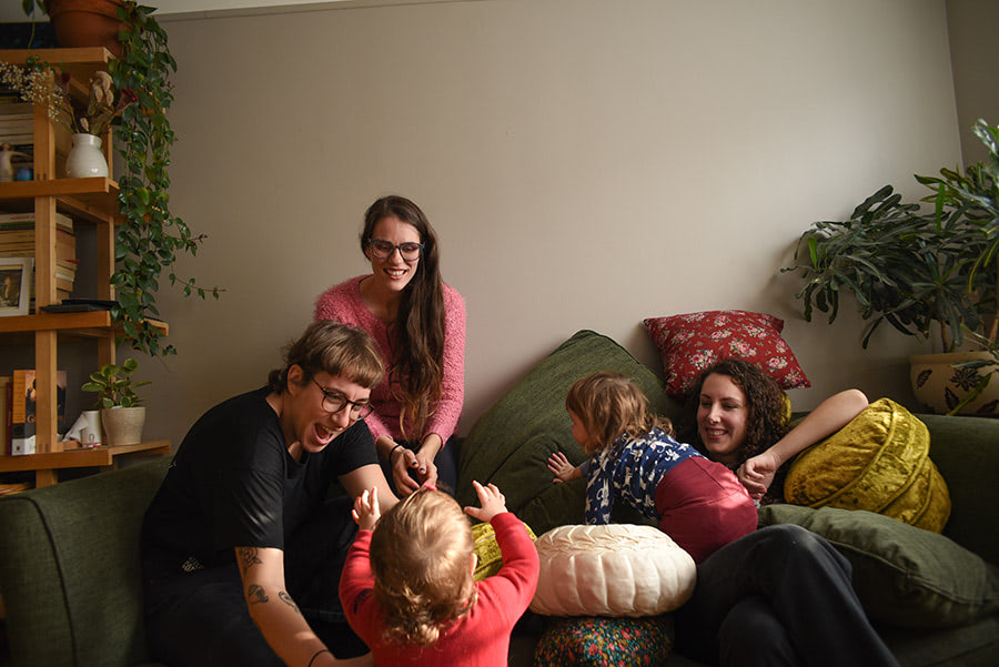 Casting du podcast toutEs ou pantoute avec les enfants de Laurie
