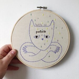 Petite broderie une raton