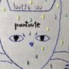 gros plan petite broderie une raton